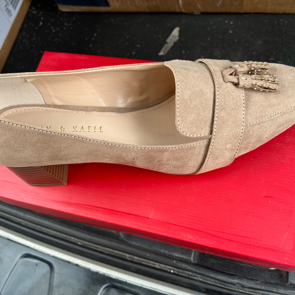 Kelly and Katie microsuede heels